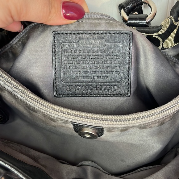 COACH Monogram Black Satchel, Authentic, great condition - Picture 4 of 10